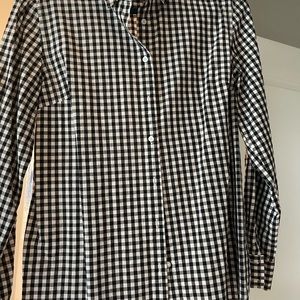 Black and White Gingham Shirt